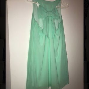 Dainty Hooligan Mint Green Bow Dress
